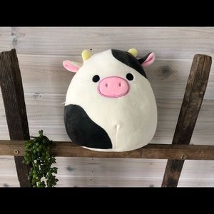 Squishmallow black cow